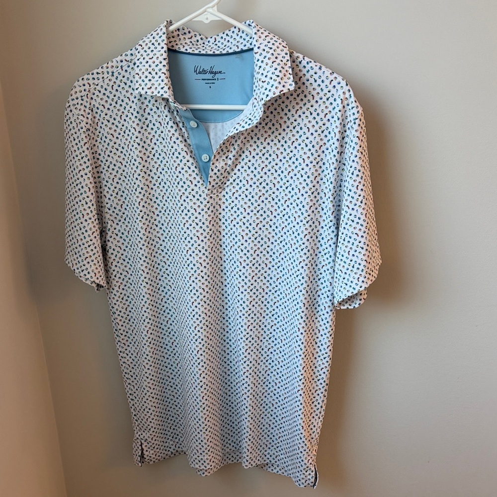 Walter Hagen Men's Polo (beach ball pattern)